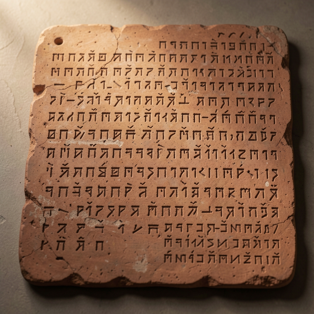 Ancient clay tablets with cuneiform script and early alphabetic inscriptions from Mesopotamia showing the origins of written language